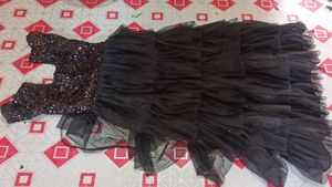 black gown