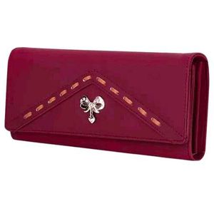 Chic Red Bow Detail Wallet