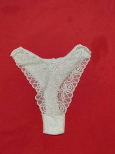 Lisa Tosca White Lace Brief Panty