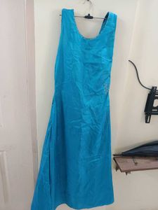 Elegant Teal Ethnic Gown