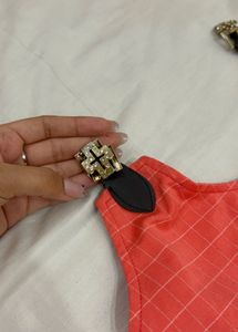 Designer Belt Buckle Embellishment Top