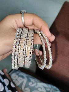 Elegant Beaded Bangles Set