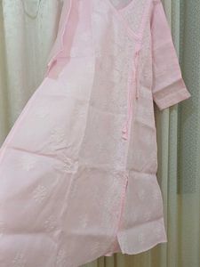 Pink Chikankari Kurta