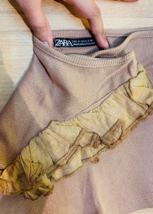 Cute One-Shoulder Top with Ruffle Detail
