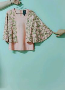 Huge Discount... Heavy Embellished Cape Top ✨