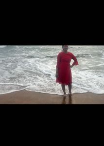Elegant Red Bell Sleeve Dress