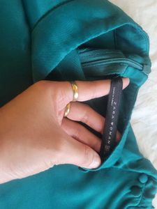 Green Flowy Top