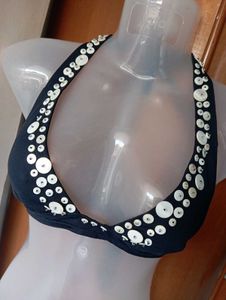 Stylish Embellished Bikini Top