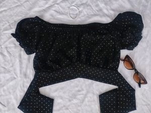 Off Shoulder Coquette Top