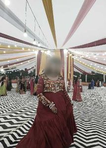Beautiful Maroon Ethnic Gown