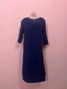 Stylish Printed Navy Blue Kurta