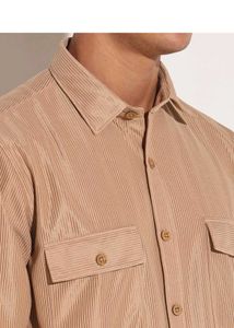 Men's Brown Long Sleeve Shirt