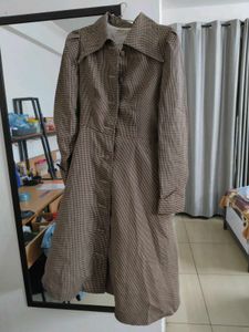 Vintage Houndstooth Trench dress