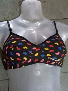 Cute Heart Print Bra (4 pieces, per piece 89/-)