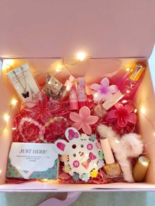 Pink theme hamper available