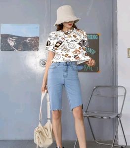 Girlish Jeans CARGO &amp; CROP TOP