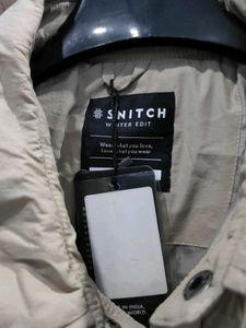 SNITCH Stylish Beige Puffer Jacket
