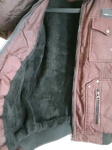 Brown Bomber Jacket - Stylish and Warm