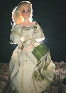 Barbie doll in Princess gown.