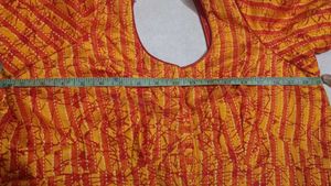 Orange &amp; Yellow Striped Blouse