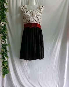 Back & White Polka Dot Dress