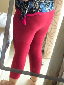 Comfortable Red Leggings