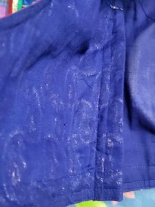 Blue Paisley Print Blouse