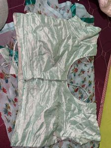 Light Blue Floral Saree