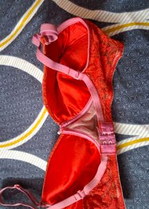 red  panty and bra