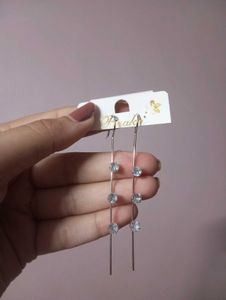Elegant Drop Earrings with Crystals