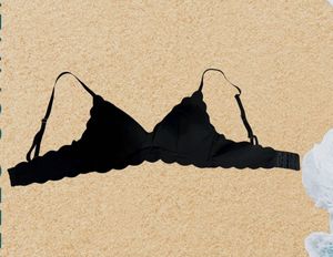 Black Scalloped Bikini Top