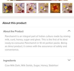 2 Pieces Diya + 4 Packs Amul Panchamrit