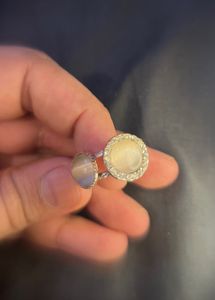 Rose Gold Pearl and Diamond Ring