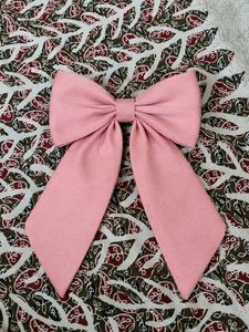 Cute Pink Bow Hair Clip
