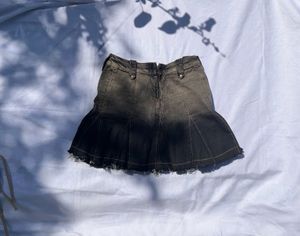 y2k denim mini skirt