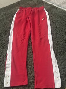 authentic Asics Snap Button Track Pants