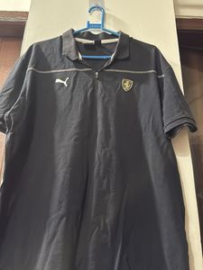 Puma Ferrari Zip Polo T-Shirt