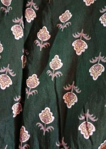 puff sleeves Green Floral Print Kurta