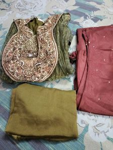 Embroidered Indian Outfit