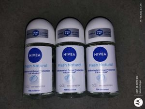 🌟 NIVEA FRESH NATURAL DEODORANT 🌟 72H 🌟 3pack