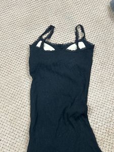 Comfortable Black Lace Trim Cami