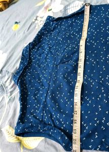Roadster Women Navy Blue &amp; White Printed Shirt