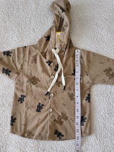 Cute Teddy Bear Print Hoodie for Boys