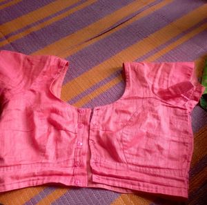 Pink Striped Cotton Blouse