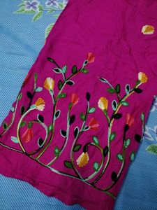Embroidered Palazzo Pant