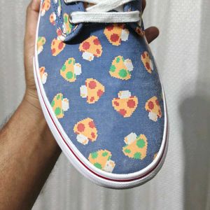 Fun Pizza Print Casual Shoes