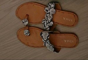 Snake Print Flats
