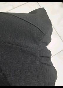 Textured Black &amp; Grey Palazzos Set