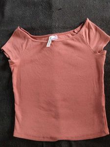 Ribbed Off-Shoulder Top