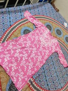 2 combo Pink Floral Print Kurta